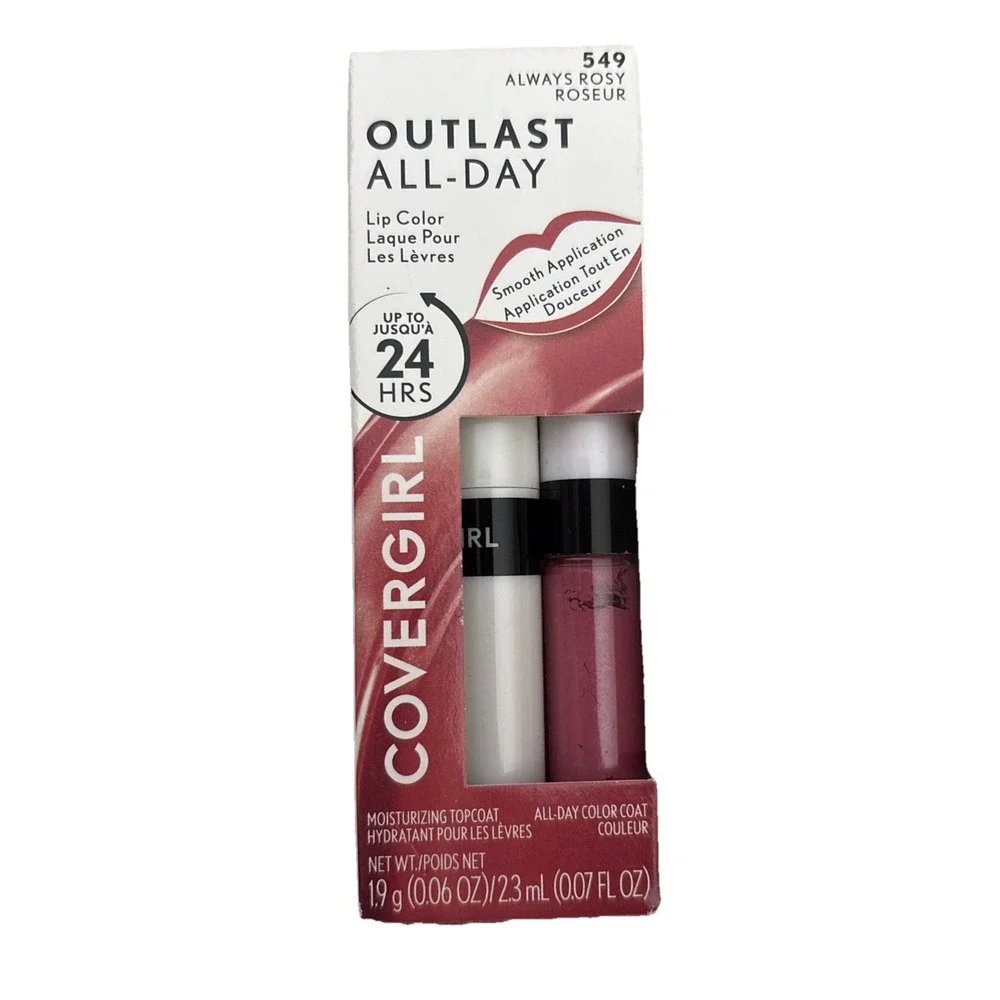 Outlast All-Day Lip Color‎ with Topcoat, Always Rosy